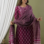 Latest Printed Kurta, TrouserPant & Dupatta Set