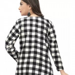 Casual Regular Sleeves Printed Women Black Top