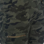 Men Olive Green & Black Slim Fit Printed Joggers